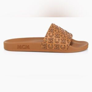 Mcm large logo men’s slides